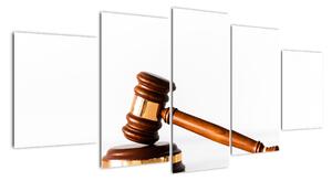 Moderní obraz - soudce, advokát (150x70cm)