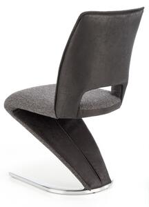 Jídelní židle GRIME, 43,5x93x53, popel/černá
