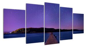 Obraz noční oblohy (150x70cm)