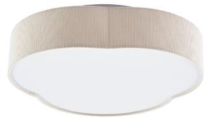 Stropní Lampa Lindby, Winona, stmívatelné, Béžová, Obývací pokoj, Tkanina / Textil