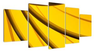 Žlutá abstrakce (150x70cm)