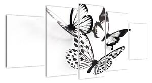 Obraz motýlů (150x70cm)
