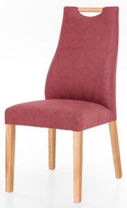 Jídelní židle NAILA dub olejovaný/červená