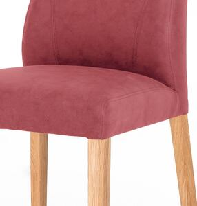 Jídelní židle NAILA dub olejovaný/červená