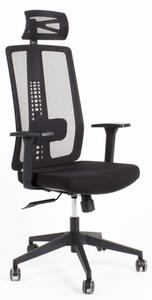 Kancelářská židle RON Provedení ZK0: CERN - Černá (na výběr více variant)