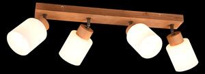 Trio R81114030 nástěnné svítidlo Assam 4x25W | E14 - dřevo, bílá