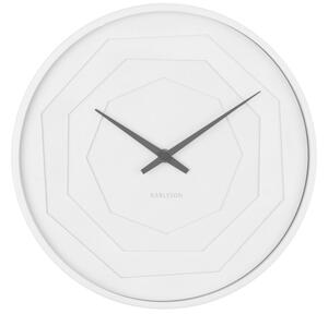 Time for home Bílé nástěnné hodiny Vagues 30 cm