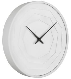 Present time Bílé nástěnné hodiny Vagues 30 cm