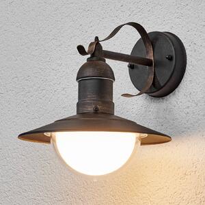 Lindby LED venkovní nástěnné svítidlo Clea, šířka 24 cm, kov, Měď, Nerezová ocel, Moderní