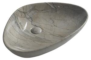 Sapho, DALMA keramické umyvadlo 58,5x14x39 cm, grigio, MM213