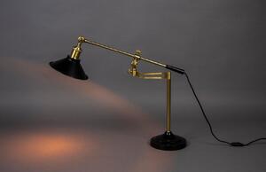 Černo zlatá kovová stolní lampa DUTCHBONE PENELOPE