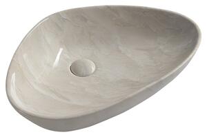 Sapho DALMA keramické umyvadlo na desku, 58,5x39 cm, marfil
