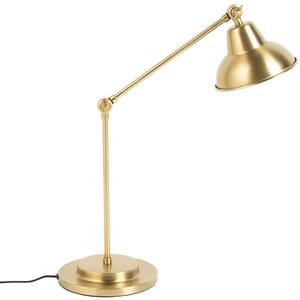 White Label Zlatá kovová stolní lampa WLL Xavi
