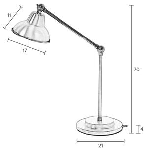 White Label Černá kovová stolní lampa WLL Xavi