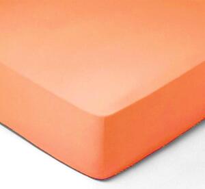 DekorTextil Dětské JERSEY prostěradlo lososové - (š/d/v) 60 x 120 x 20 cm