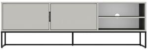 Matně bílý lakovaný TV stolek Tenzo Lipp 176,5 x 43 cm