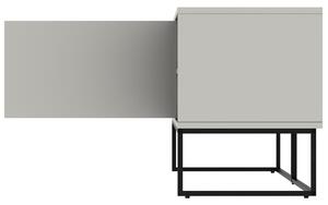 Matně bílý lakovaný TV stolek Tenzo Lipp 176,5 x 43 cm