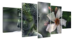 Abstraktní obraz - Buddha (150x70cm)