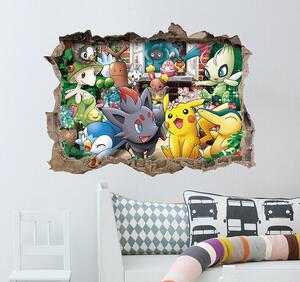Živá Zeď Samolepka Pokémoni