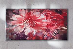 Obraz na skle Obraz na skle Abstrakce rostlinných květin