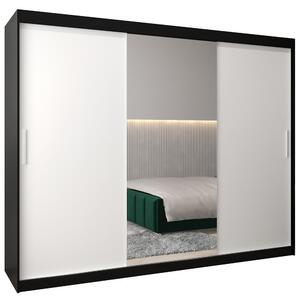 Šatní skříň Tokyo 1 | 250 cm | černá/bílá