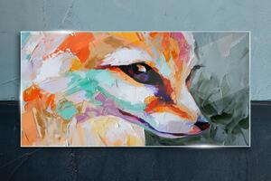 Obraz na skle Obraz na skle Abstrakce zvířecí liška