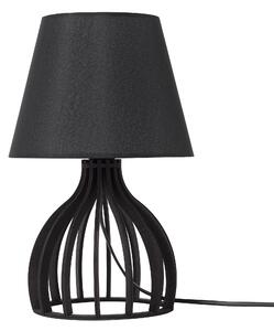 Černá dřevěná stolní lampa AGUEDA
