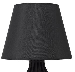 Černá dřevěná stolní lampa AGUEDA