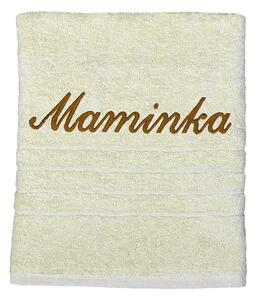 DekorTextil Dárkový ručník Maminka - smetanový - 50 x 95 cm