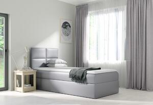 Čalouněná postel boxspring MANA 3 + topper, 80x200, šedá