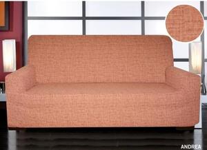 DekorTextil Potah na sedací soupravu elastický Andrea - cihlový - trojkřeslo š. 170 - 220 cm