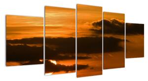 Západ slunce - moderní obrazy (150x70cm)