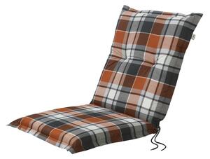 LIVARNO home Sada potahů na židli / křeslo Valencia, 97 x 47 x 8 cm, 4dílná, káro / červená / šedá (800003521)