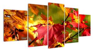 Podzimní listí, obraz (150x70cm)