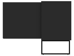 Matně černá lakovaná komoda Tenzo Lipp I. 118,5 x 43 cm