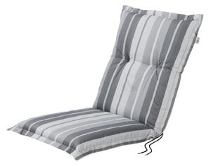 LIVARNO home Potah na židli / křeslo Valencia, 97 x 42 x 8 cm (pruhy/antracitová) (100360265003)