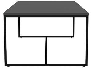 Matně černý lakovaný konferenční stolek Tenzo Lipp 120 x 60 cm