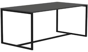 Matně černý lakovaný jídelní stůl Tenzo Lipp 180 x 90 cm