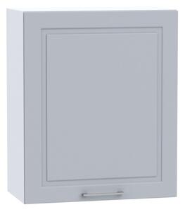 Kuchyňská skříňka horní s odkapávačem OREIRO W60 SU, 60x72x28,8, popel/bílá lesk
