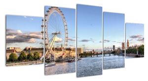Londýnské oko (London eye) - obraz do bytu (150x70cm)