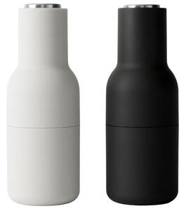 Set dvou šedo černých silikonových mlýnků na sůl a pepř MENU GRINDER III. 20,5 cm