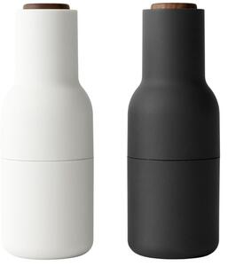 Set dvou bílo černých silikonových mlýnků na sůl a pepř MENU GRINDER I. 20,5 cm