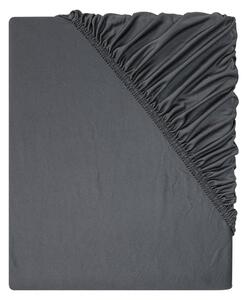 LIVARNO home Žerzejové napínací prostěradlo, 90-100 x 200 cm (šedá) (100361097002)
