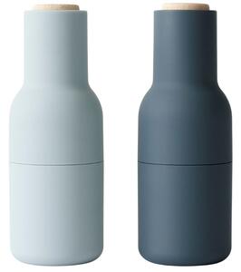Set dvou modrých silikonových mlýnků na sůl a pepř MENU GRINDER 20,5 cm