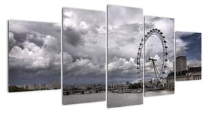 Londýnské oko (London eye) - obraz (150x70cm)