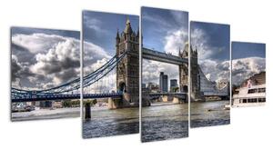Tower Bridge - moderní obrazy (150x70cm)