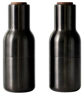 Set dvou bronzově černých kovových mlýnků na sůl a pepř MENU GRINDER 20,5 cm