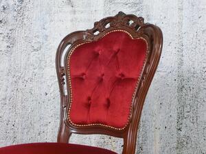 (2579) SEDIA CASTELLO zámecká židle bordó