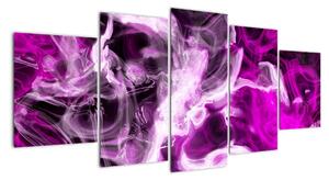 Obraz - fialový kouř (150x70cm)