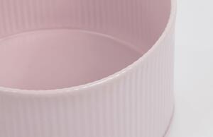 Růžová kovová dóza Kave Home Quelia ⌀ 18 cm
